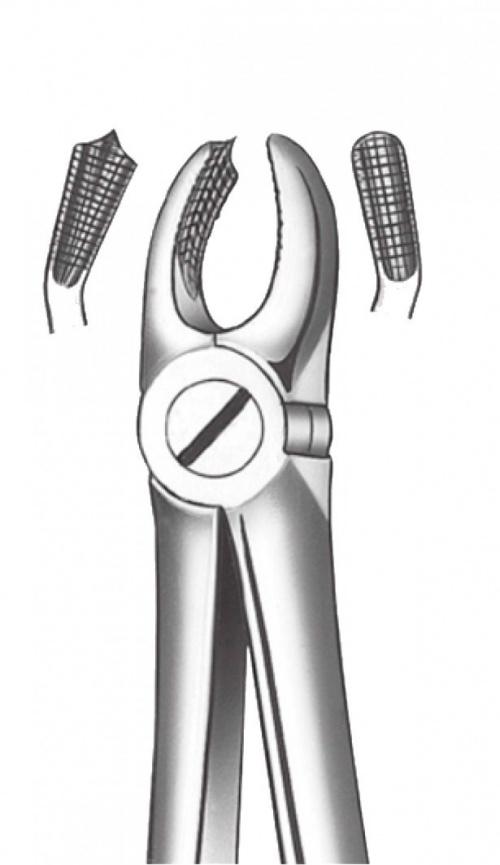 картинка Щипцы для удаления зубов верхние моляры левые, Orange 