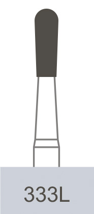 картинка Бор ТВС оперативный 333L FG, грушевидный (10 шт.), Prima Dental Group 