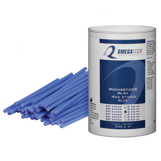 картинка Восковые стиксы синие - Wax sticks blau, Omegatech  