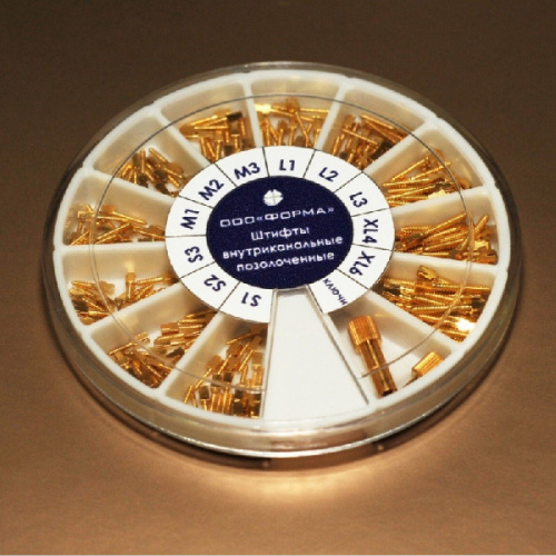 картинка Штифты анкерные позолоченные набор, Форма 