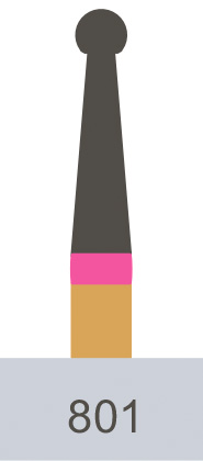 картинка Боры алмазные Predator Zirconia PZ801-014 FG (5 шт.), Prima Dental Group 