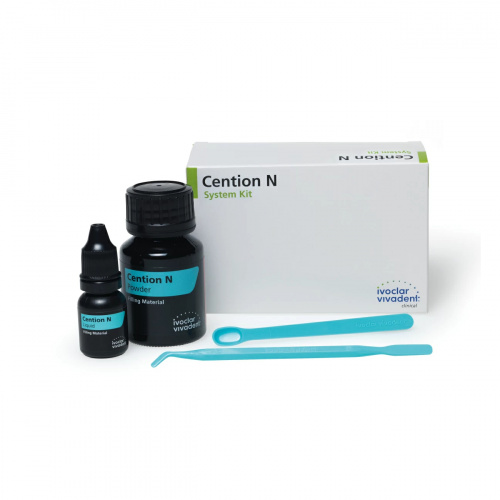 картинка Центион ЭН Систем Кит - Cention N System Kit, Ivoclar Vivadent (порошок 1x30г + жидкость1x8г ) 