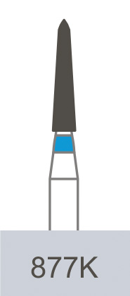 картинка Бор алмазный 877K-012 M (5 шт.), Prima Dental Group 