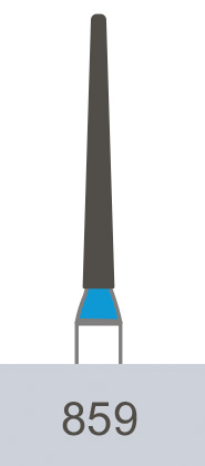 картинка Бор алмазный 859-010, игловидный (5 шт.), Prima Dental Group 