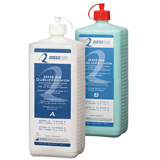 картинка Омега дублирующий силикон Дубсил H - Omega Dubliersilikon, Dubsil H, зелёный, 12200, Omegatech (2х1 кг) 