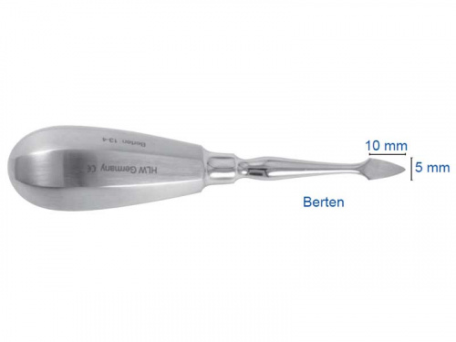 картинка 13-4 Элеватор Бертена (Berten) штыковидный, HLW Dental 