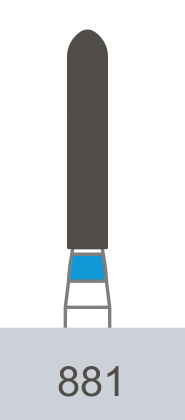 картинка Бор алмазный 881-014 M, SR-12M (5 шт.), Prima Dental Group 