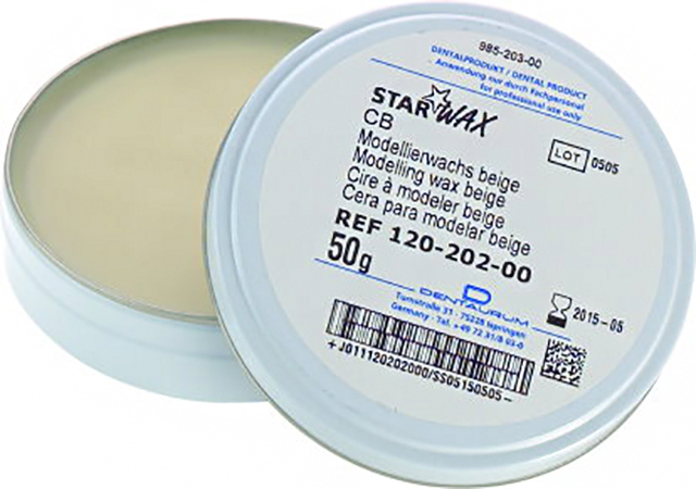 картинка Моделировочный воск StarWax CB, бежевый, Dentaurum (50 гр) 