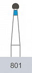 картинка Бор алмазный 801-012, BR-46 шаровидный (5 шт.), Prima Dental Group
