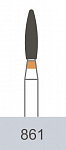 картинка Бор алмазный 861-014 EF, FO-20 EF пламевидный (5 шт.), Prima Dental Group