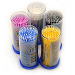 картинка Аппликаторы для нанесения бондинга в круглой банке (100шт), Clean+Safe