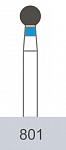 картинка Бор алмазный 801-023, шаровидный (5 шт.), Prima Dental Group