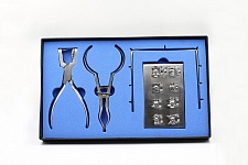 картинка Набор для коффердама (8 кламп + 4 инстр.), Medenta Instrumets Co.