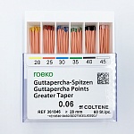 картинка Гуттаперчевые штифты Greater Taper  (60шт), Roeko