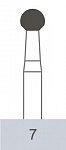 картинка Бор ТВС оперативный 7 HP, шаровидный (5 шт.), Prima Dental Group