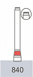 картинка Бор алмазный 840-012 F, EX-18F торцевой (5 шт.), Prima Dental Group
