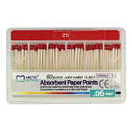картинка Бумажные штифты конусные (60 шт), Meta Biomed