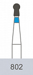 картинка Бор алмазный 802-012 M, BC-43M шаровидный с юбочкой (5 шт.), Prima Dental Group