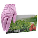 картинка Перчатки розовые SunViv смотровые нестерильные нитриловые (50 пар), Top Glove 