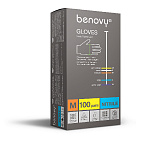 картинка Перчатки нитриловые Benovy смотровые неопудренные Nitrile Chlorinated (100 пар),Top Glove