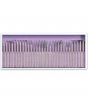 картинка Набор алмазных боров для зубного техника на прямой наконечник Grade (30шт), Song Young