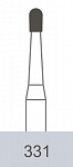 картинка Бор ТВС оперативный 331 FG, грушевидный (10 шт.), Prima Dental Group