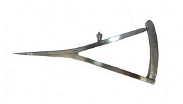 картинка 4064 Остеометр Castroviejo (микрометр) угловой, CVD, 17см, Orange