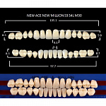 картинка Зубы акриловые New Ace / New Million, фасон S3/S4L M30, полный гарнитур (28 шт), Yamahachi