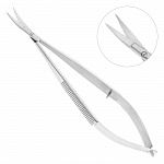 картинка 19-23 Ножницы хирургические изогнутые Castroviejo, 14 см, HLW Dental
