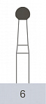 картинка Бор ТВС оперативный 6 HP, шаровидный (5 шт.), Prima Dental Group