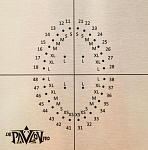 картинка Шаблон для коффердама взрослый, модель DP1 (1шт)