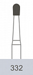 картинка Бор ТВС оперативный 332 FG, грушевидный (10 шт.), Prima Dental Group